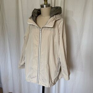 Brunello Cucinelli hooded rain jacket outwear beige water resist